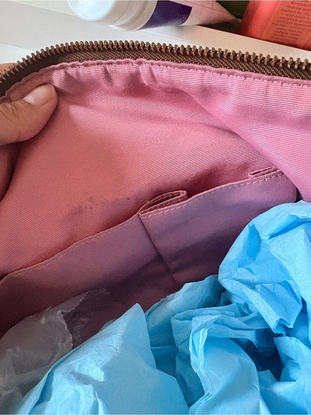 Women’s Pink & Cream Shoulder Bag